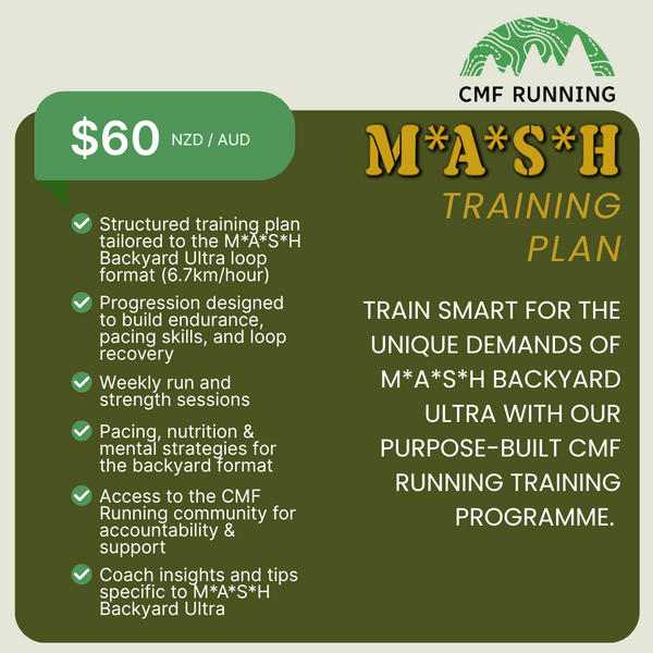 MASH BACKYARD ULTRA Training Programme