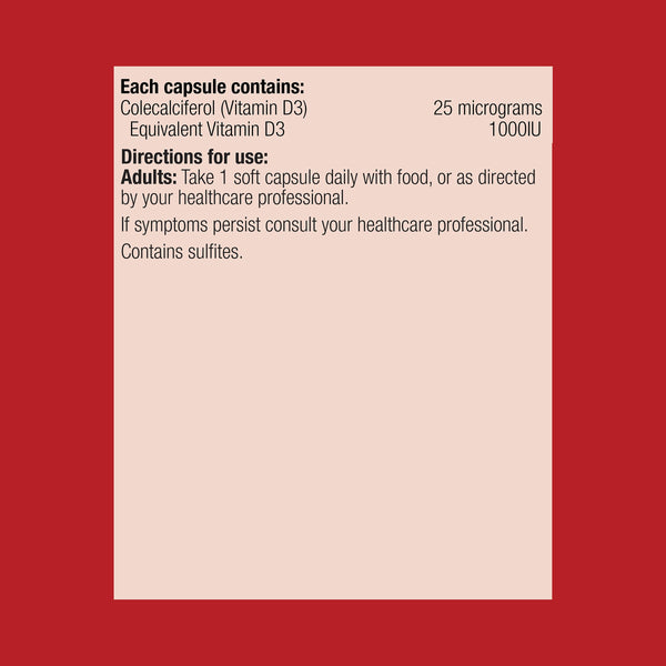 Vitamin D3 1000IU 90 Capsules